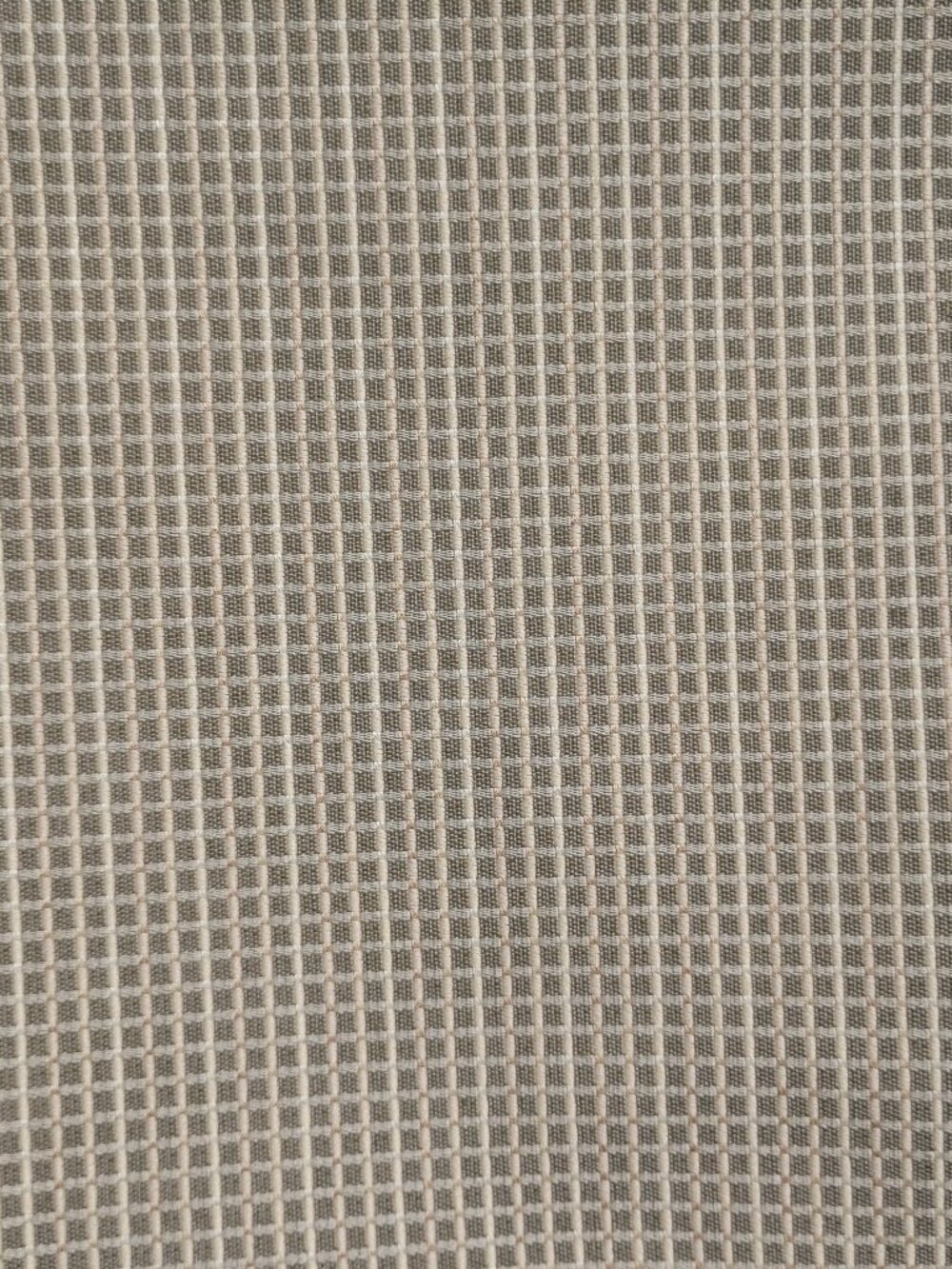 10 Yards Heavy Quality Upholstery Fabric Olive Green Beige Grid Weave Microcheck